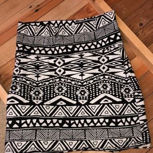 Tribal print mini pencil skirt!